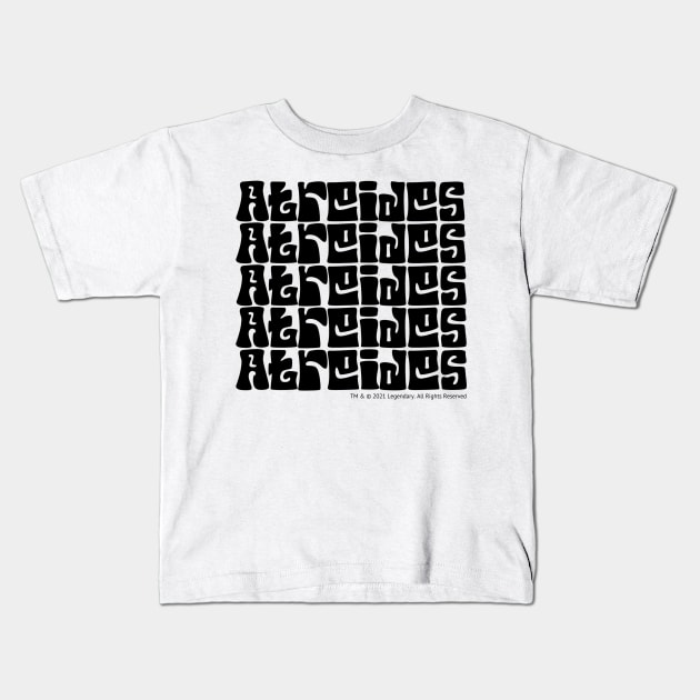 Atreides Typography - Dune Kids T-Shirt by Slightly Unhinged